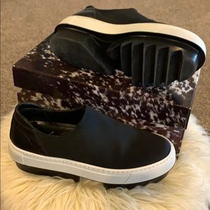 Right Bank Shoe Co Jackie Black Satin Tech Shoe